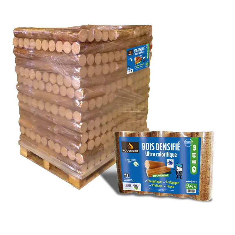 Palette de bûches calorifiques – 8 x 84 bûches – 100 % naturelles – Image 3